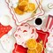 Red Scalloped Paper Plates – 10" Square Party Plates (8 Pack)